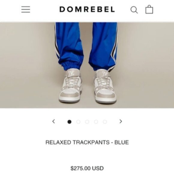 Domrebel relaxed track pants/joggers - blue - Picture 4 of 11